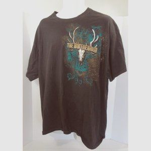 BONE COLLECTOR The Brotherhood T Shirt size 2XL BROWN